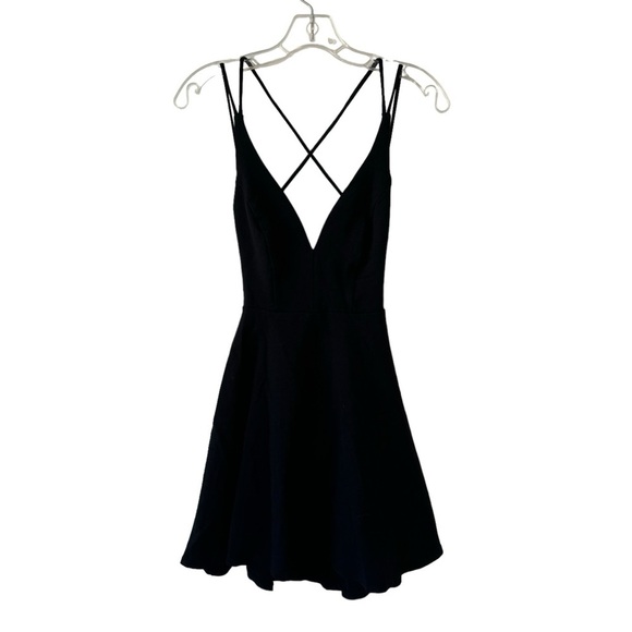Lulus Believe in Love Black Backless Skater Dress - Picture 3 of 4